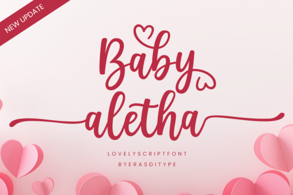 Baby Aletha: A Romantic Script Typeface for Editorial Design