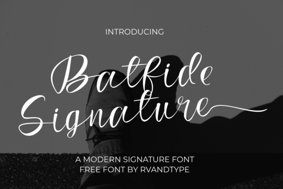 Batfide Signature Typeface for Elegant Handmade Designs