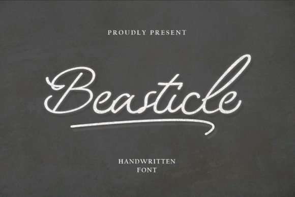 Beasticle: A Sweet Script Handwritten Font for Romantic Branding