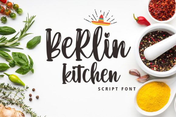 Berlin Kitchen Font Font: The Handwritten Touch for Modern Brand Identity