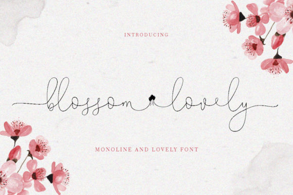 Blossom Lovely: A Unique Handwritten Font for Elegant Editorial Design