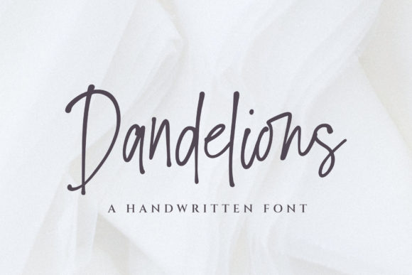 Dandelions Script Handwritten Font for Delicate Campaign Design