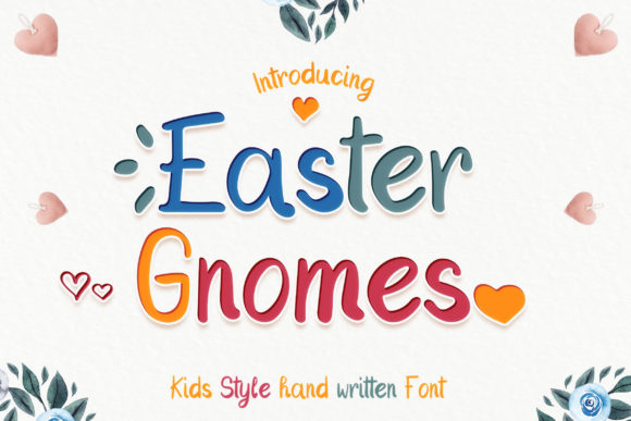 Easter Gnomes Typeface for Whimsical Brand Identity