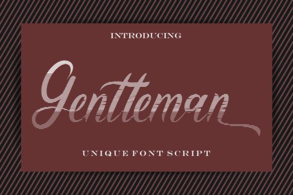 Gentleman: A Modern Script Font for Editorial Design