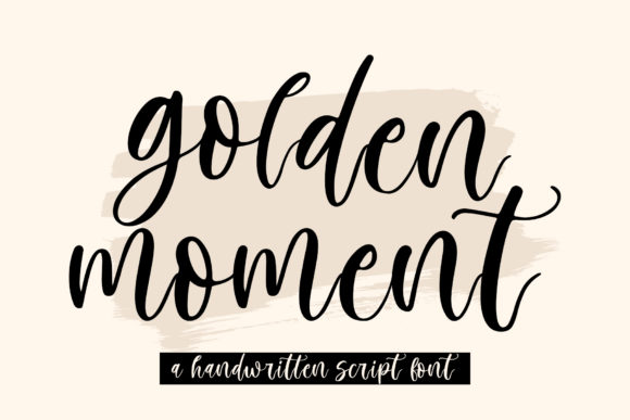 Golden Moment: The Script Handwritten Font for Scroll-Stopping Visuals