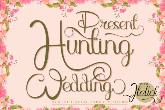 Hunting Wedding: A Romantic Script Handwritten Typeface for Elegant Branding