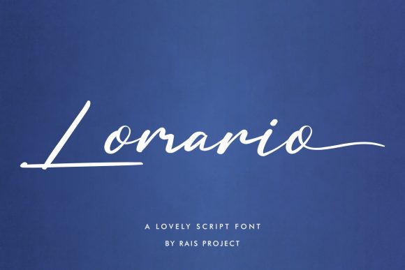 Lomario Script Handwritten Font for Elegant Branding