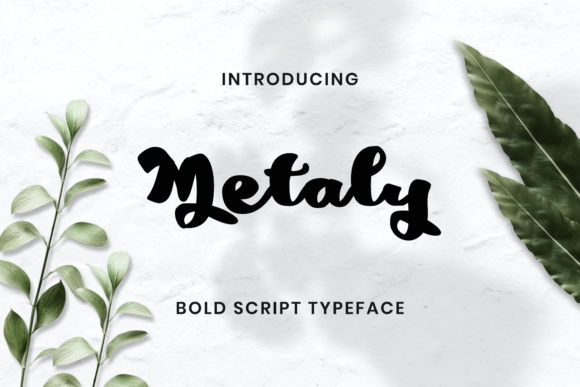 Metaly Script Font for Elegant Editorial Design