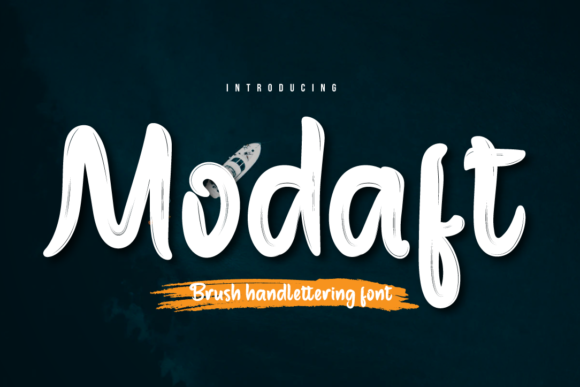 Modaft Brush Handwritten Font for Handmade Branding