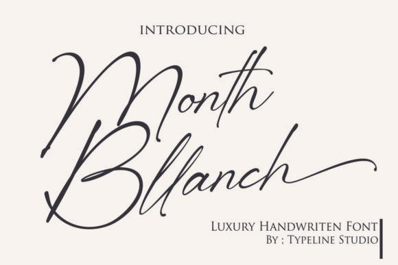 Month Bllach: The Script Handwritten Font for High-Impact Campaigns