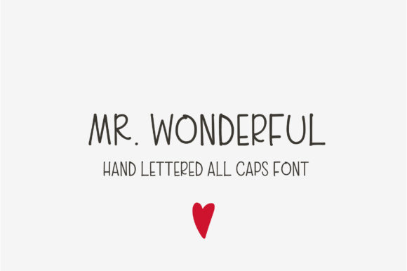 Mr. Wonderful: The Perfect Handwritten Font for Chalkboard Crafts and Labels