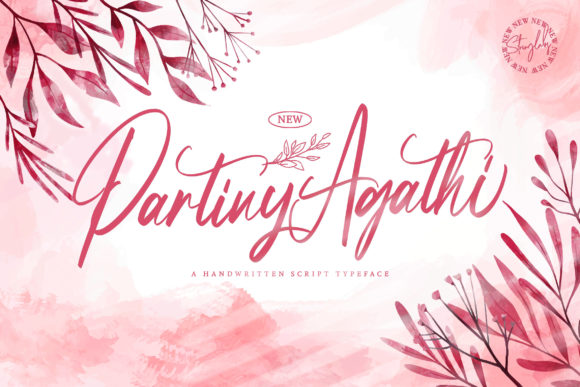 Partiny Agathi: The Elegant Script Font for High-Impact Campaigns