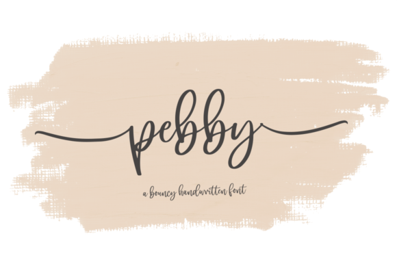 Pebby: The Sweet Handwritten Font for Bright, Life-Like Designs