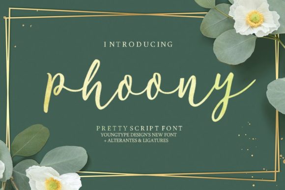 Phoony: The Hand-Brushed Script Font for Authentic Brand Identity