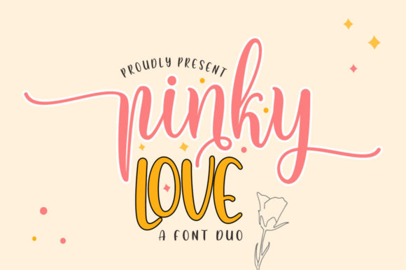 Pinky Love Font Duo: Elevate Brand Aesthetics with Modern Handwritten Typography