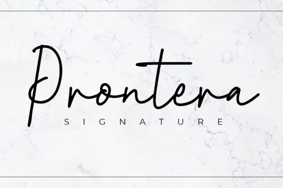 Prontera Signature Typeface Review for Elegant Branding