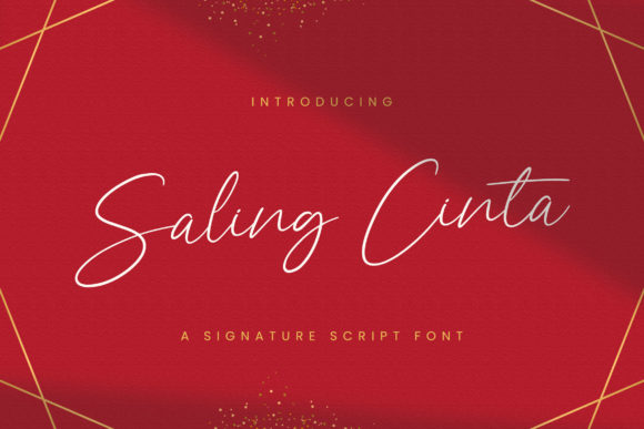 Saling Cinta Script Font for Elegant Web Design