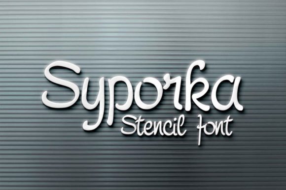 Syporka: The Stencil Script Typeface for Editorial Design