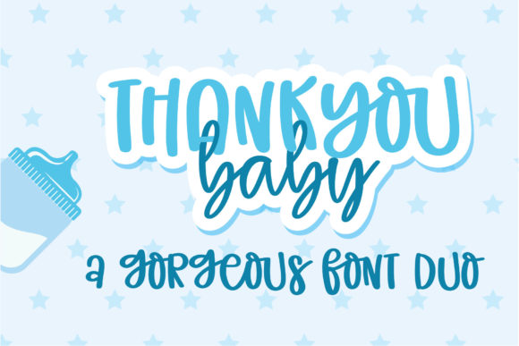 Thank You Baby Handwritten Font for Social Media Branding