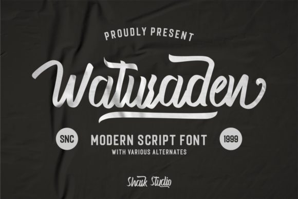 Waturaden: A Vintage Script Typeface for Modern Web Design
