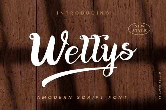 Wellys Script Font: Playful Typography for Campaign Visuals